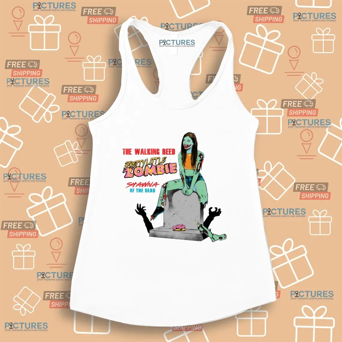 The Walking Reed Pretty Little Zombie Shawna Of The Dead T Shirt