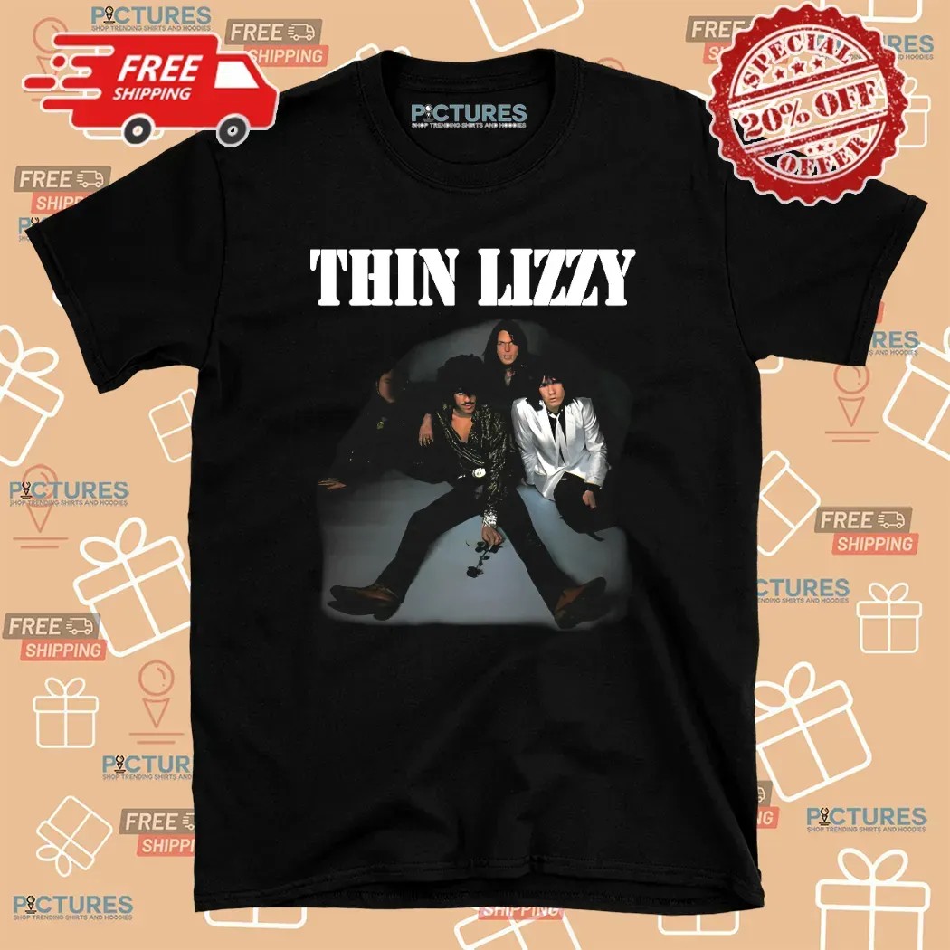Thin Lizzy Rock Band Album Tour Concert T Shirt