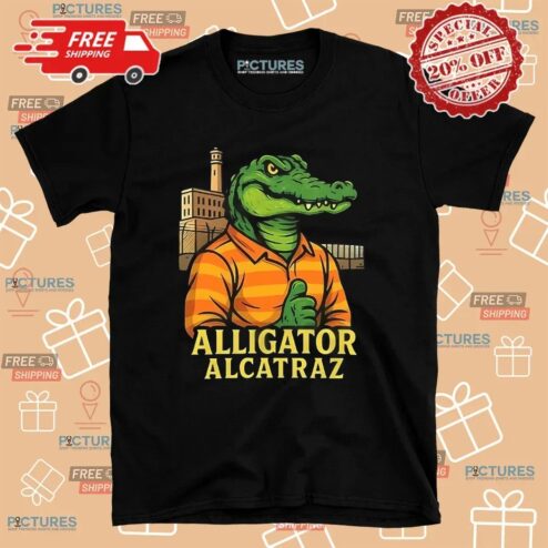 Thumbs Up Alligator Alcatraz  Graphic T Shirt