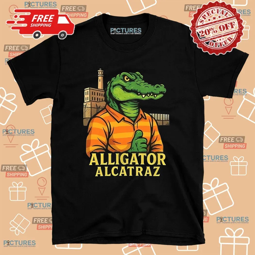 Thumbs Up Alligator Alcatraz Graphic T Shirt