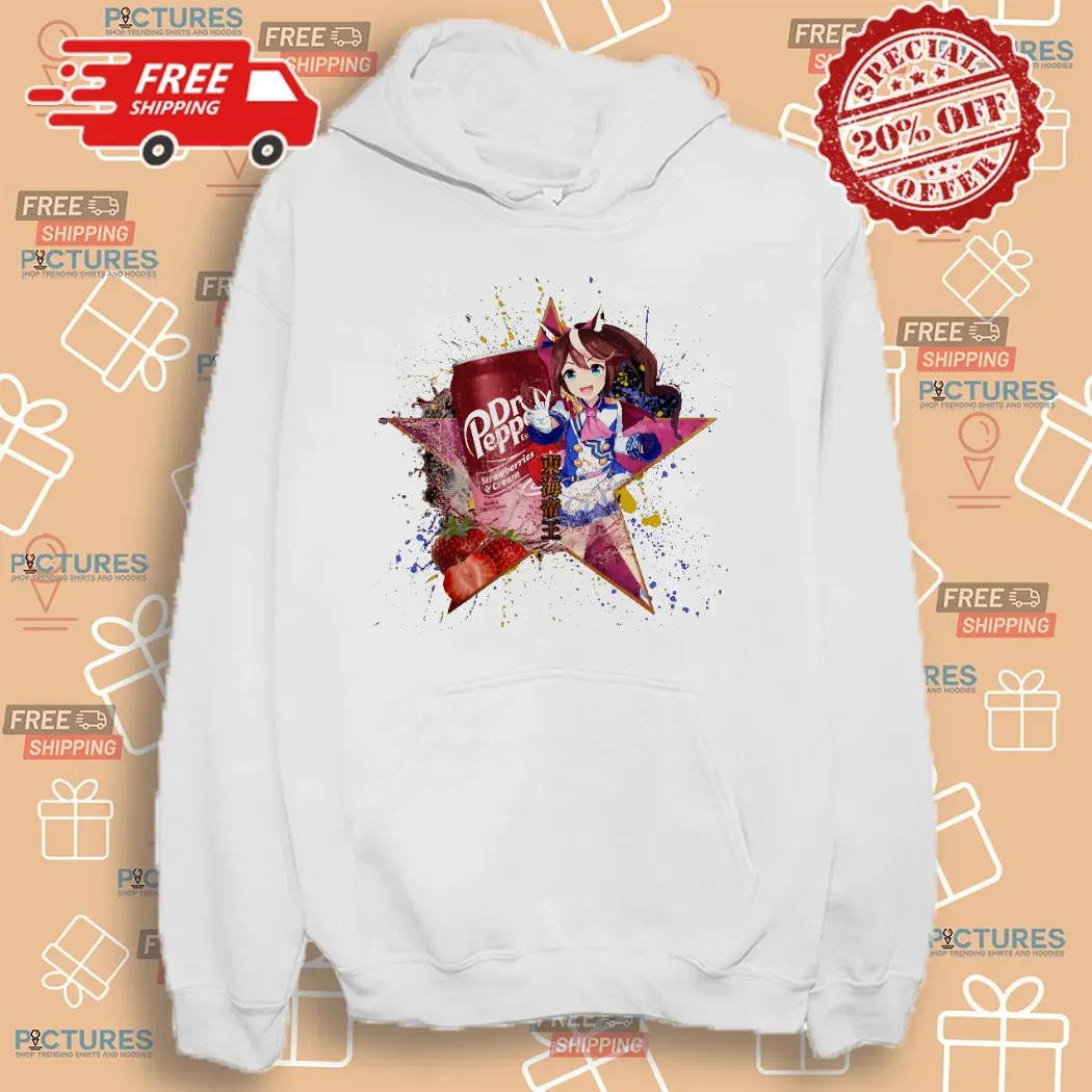 Tokai Teio Umamusume Dr Pepper Strawberries Cream Drink Anime Mashup T Shirt
