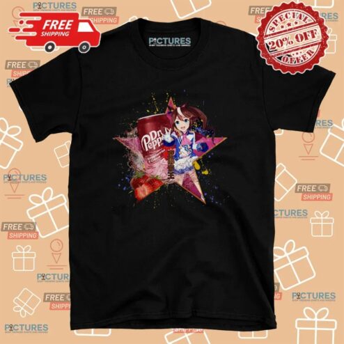 Tokai Teio Umamusume Pretty Derby Dr Pepper Strawberries Cream Anime T Shirt