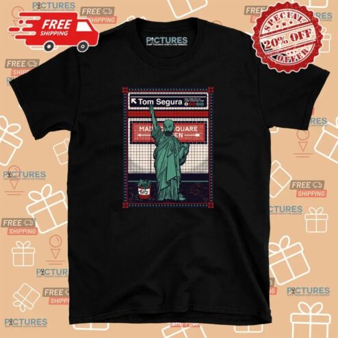 Tom Segura Statue of Liberty NYC Come Together Tour Subway Poster Style 2025 T Shirt