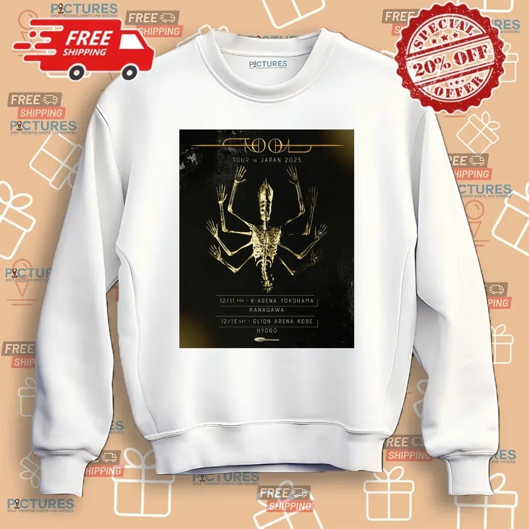 Tool Tour In Japan 2025 December 11-13 2025 At K-Arena Yokohama Kanagawa And Glion Arena Kobe Hyogo Skeleton Poster T Shirt Tool Tour In Japan 2025 December 11-13 2025 At K-Arena Yokohama Kanagawa And Glion Arena Kobe Hyogo Skeleton Poster T Shirt