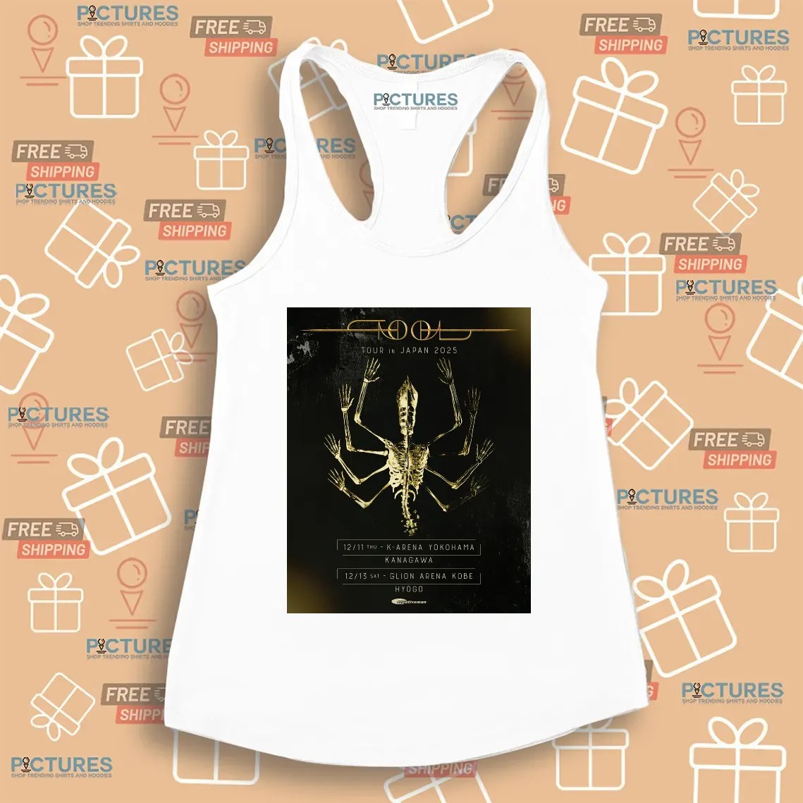 Tool Tour In Japan 2025 December 11-13 2025 At K-Arena Yokohama Kanagawa And Glion Arena Kobe Hyogo Skeleton Poster T Shirt Tool Tour In Japan 2025 December 11-13 2025 At K-Arena Yokohama Kanagawa And Glion Arena Kobe Hyogo Skeleton Poster T Shirt