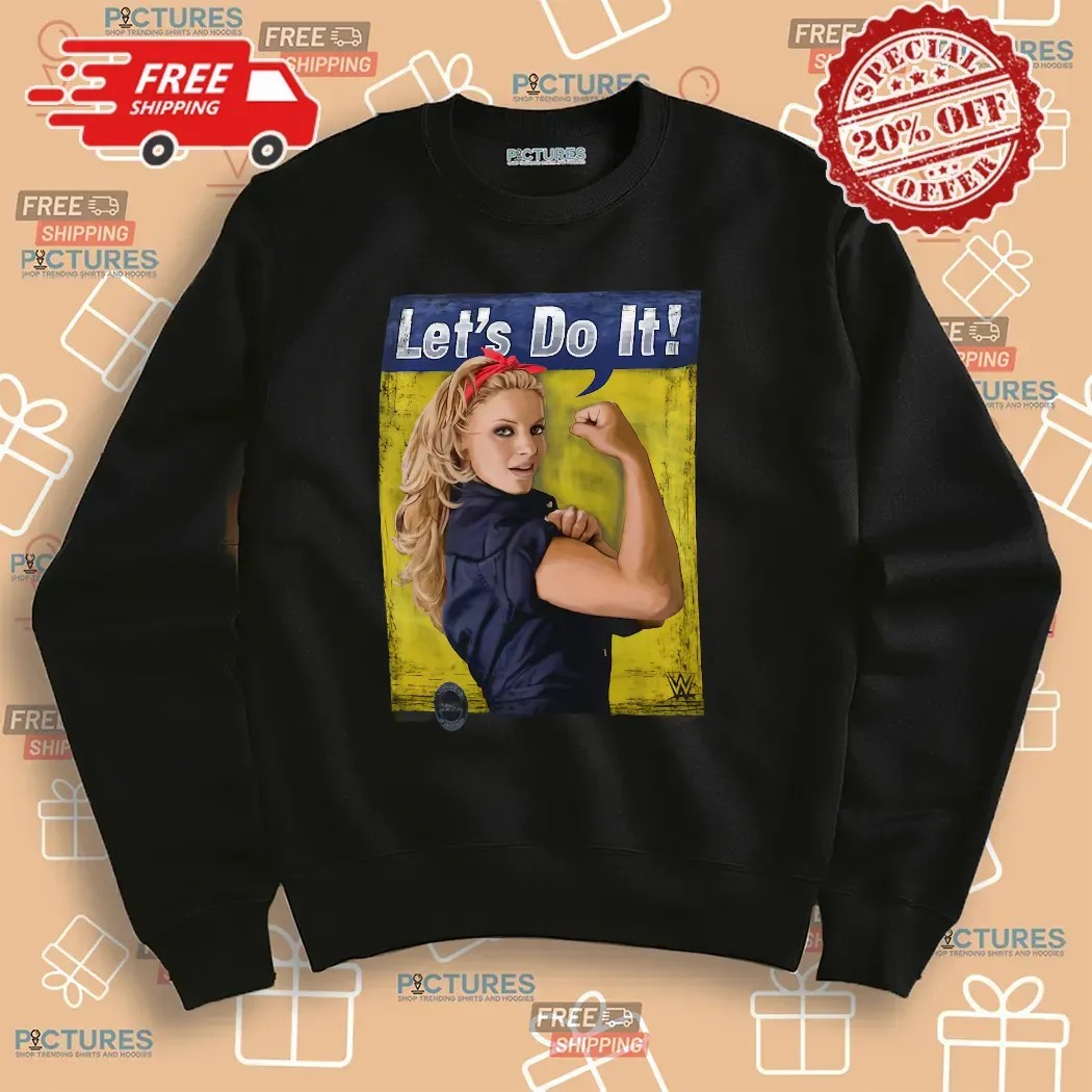 Trish Stratus Let’s Do It Rosie The Riveter Parody Meme T Shirt