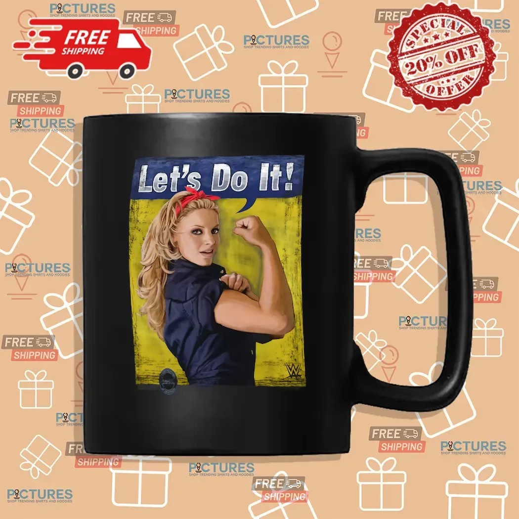 Trish Stratus Let’s Do It Rosie The Riveter Parody Meme T Shirt