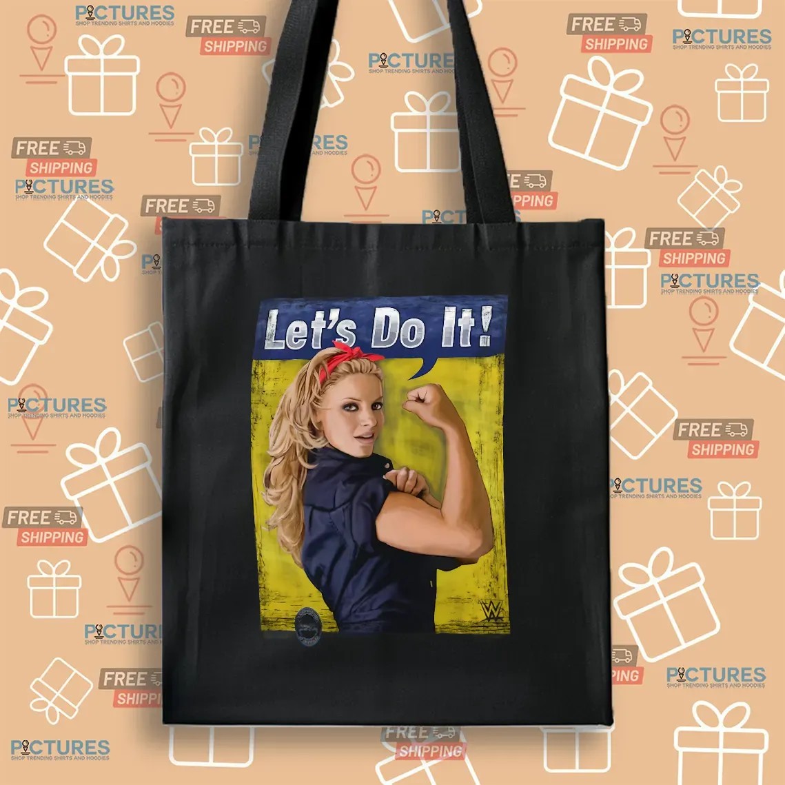Trish Stratus Let’s Do It Rosie The Riveter Parody Meme T Shirt