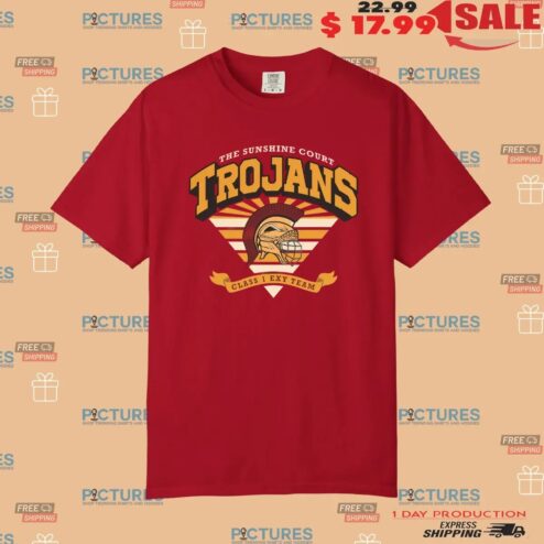 Trojans Sunshine Court Class 1 Exy Team T Shirt
