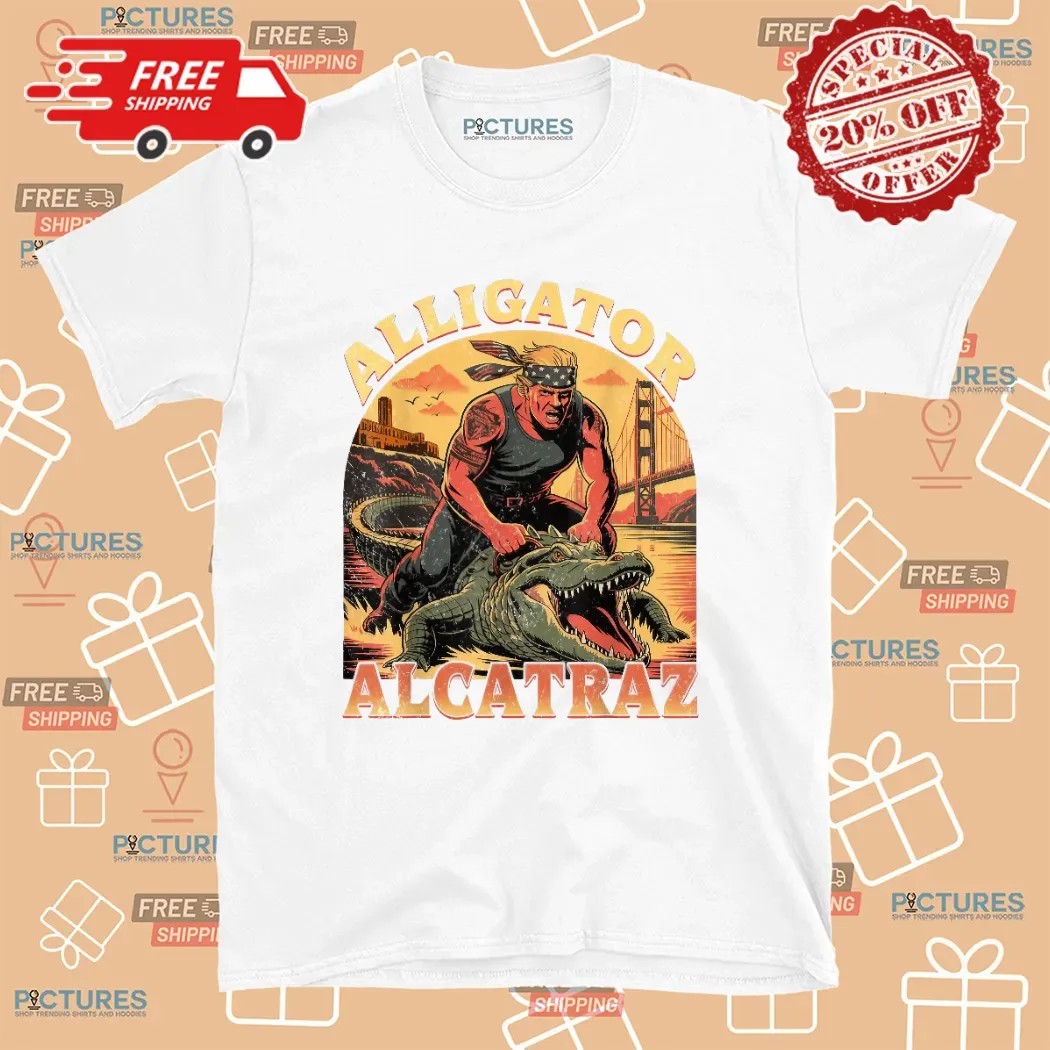 Trump Alligator Alcatraz Florida USa Everglades T Shirt
