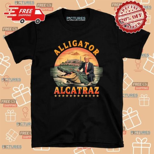 Trump Alligator Alcatraz USA Florida Everglades T Shirt