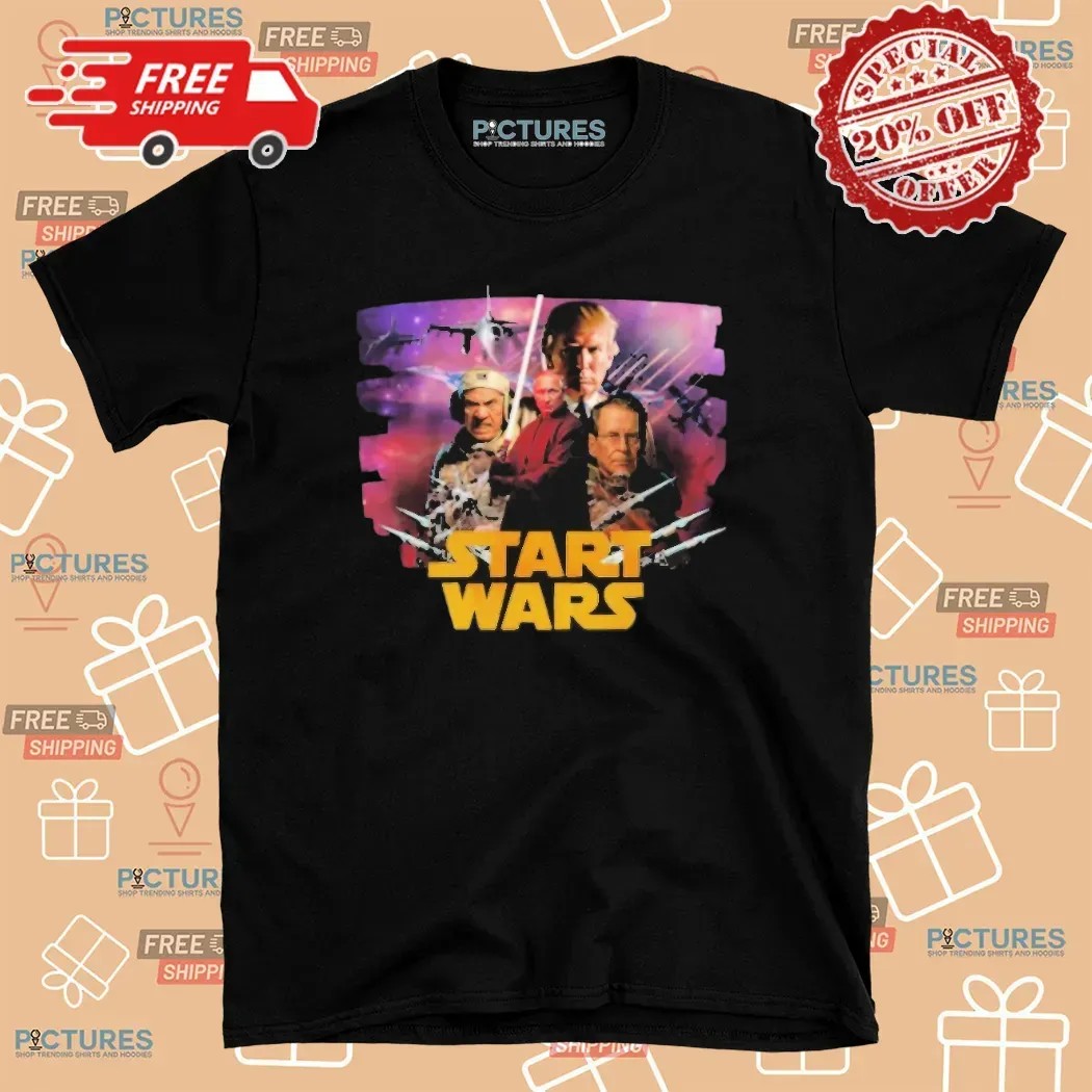 Trump And Putin Start Wars Political Satire Star Wars Parody T Shirt