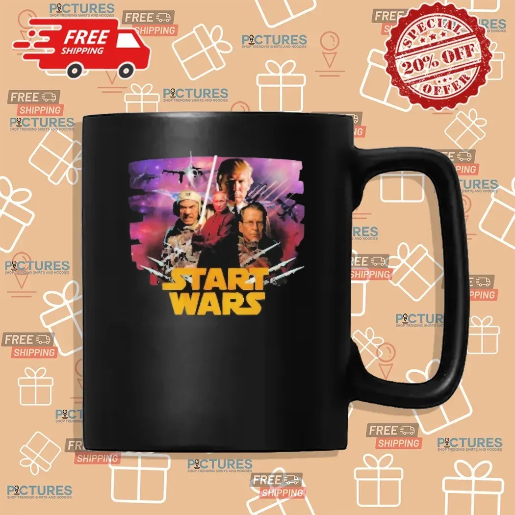Trump And Putin Start Wars Political Satire Star Wars Parody T Shirt