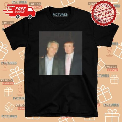 Trump Epstein Blurred Photo T Shirt