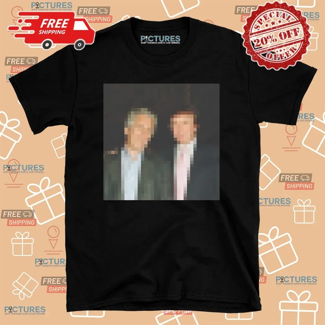Trump Epstein Blurred Photo T Shirt
