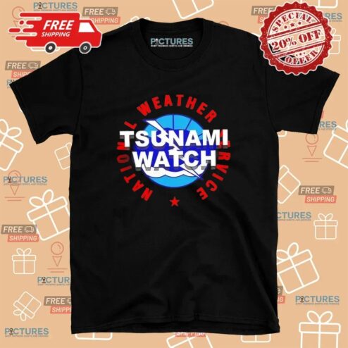 Tsunami Watch National Weather Service Logo T Shirt