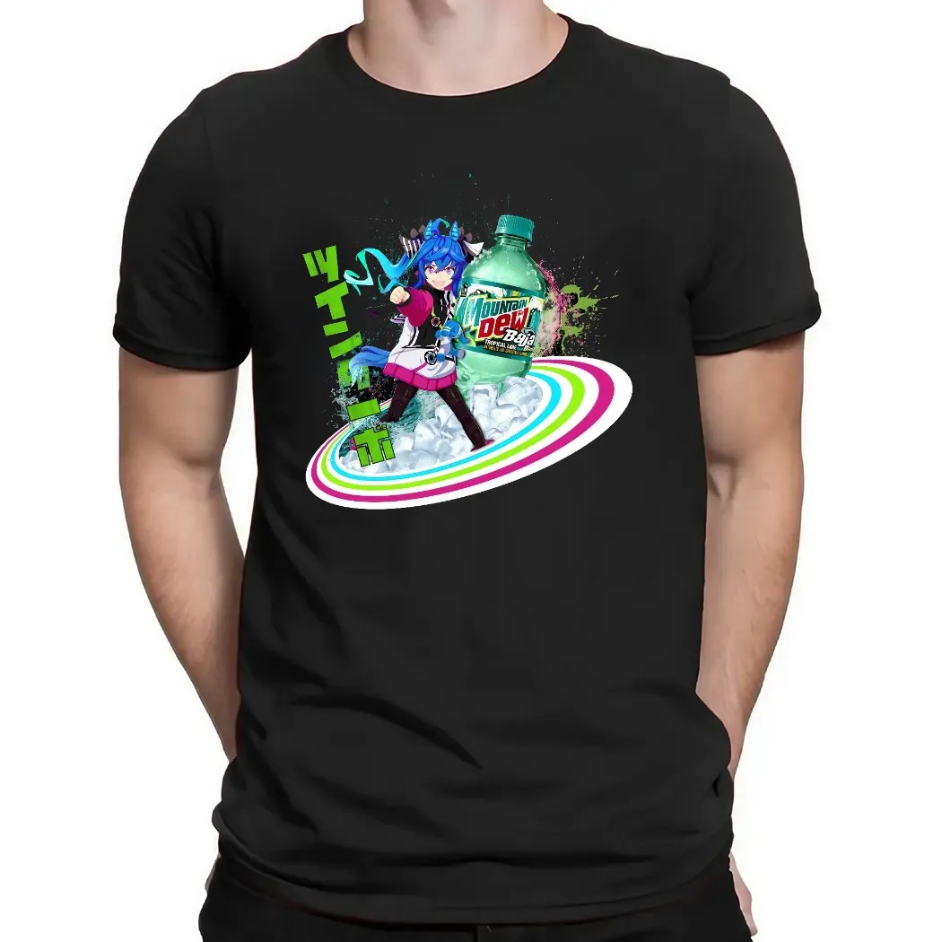 Twin Turbo Uma Musume Mountain Dew Baja Blast Mashup T Shirt