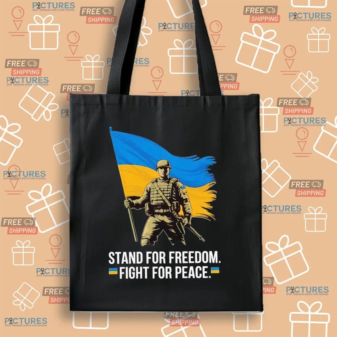 Ukraine Stand For Freedom Fight For Peace Flag T Shirt