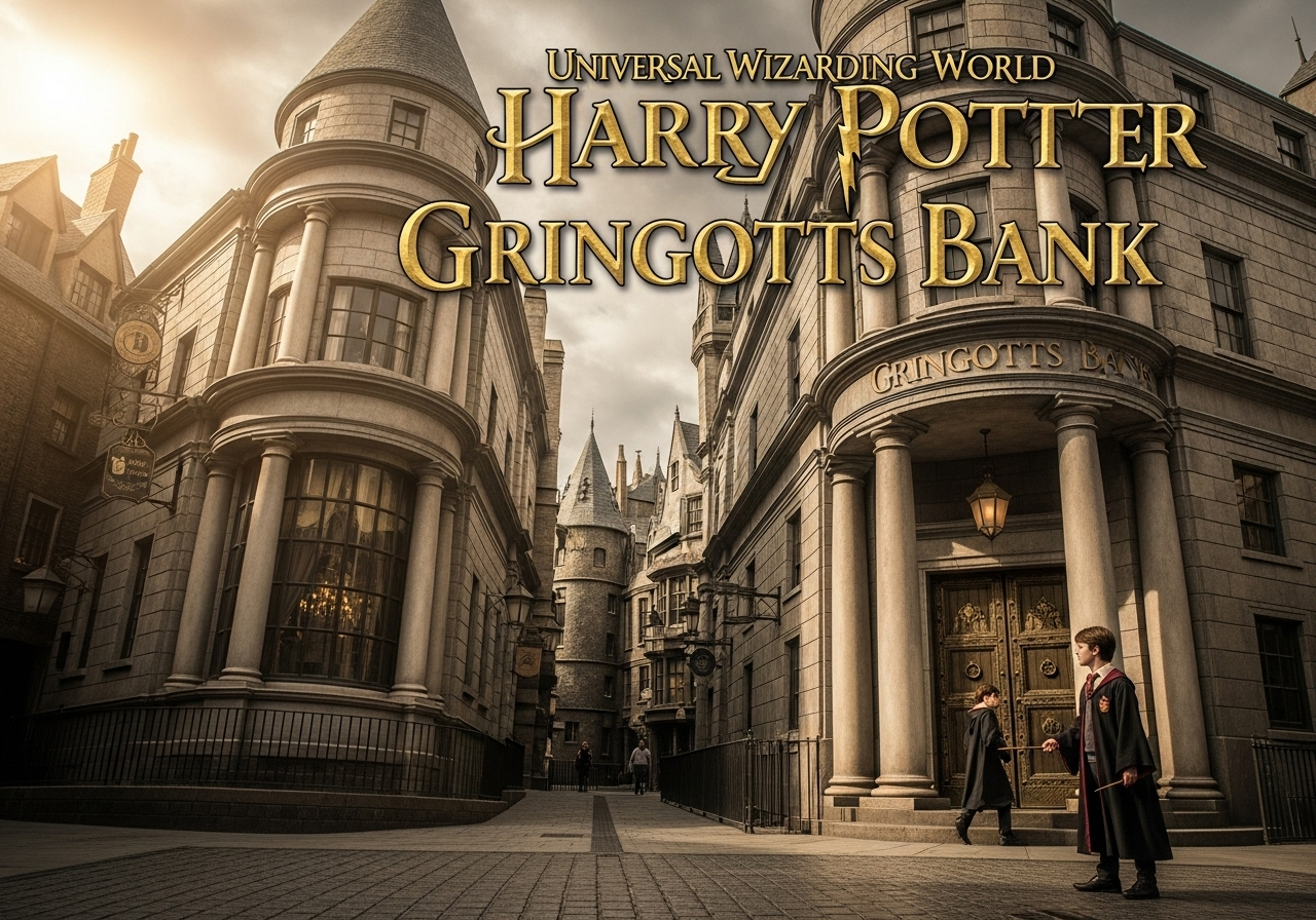 Invest in Style: Why a Gringotts Shirt is the Ultimate Harry Potter Fan Merch 2 Universal Wizarding World Harry Potter Gringotts Bank T Shirt