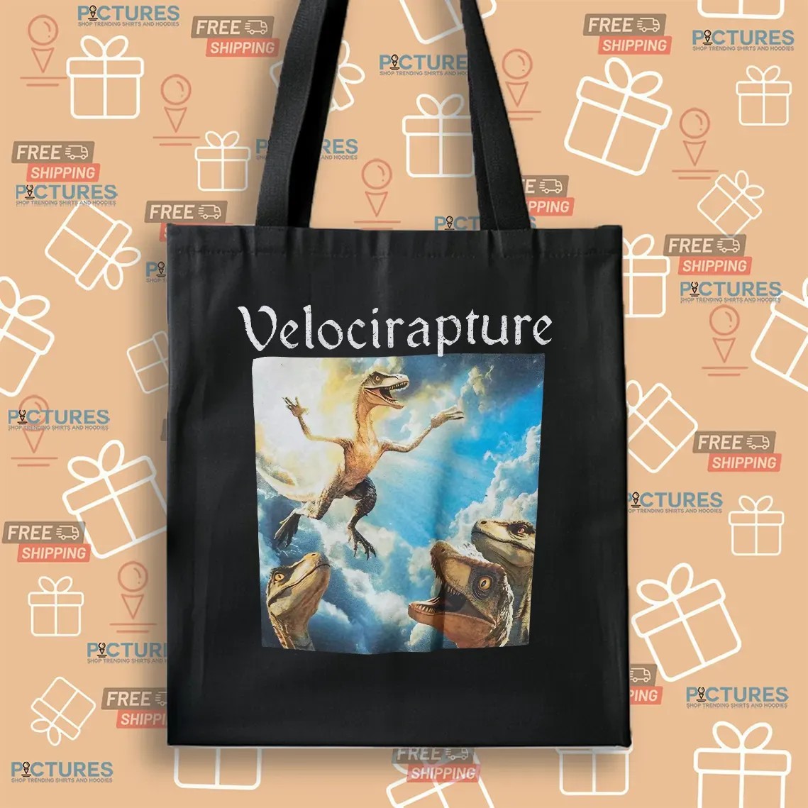 Velocirapture Dinosaur Rapture Meme T Shirt Velocirapture Dinosaur Rapture Meme T Shirt