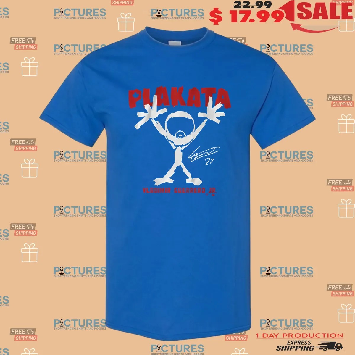 Vladimir Guerrero Jr Plakata Stickman Signature T Shirt