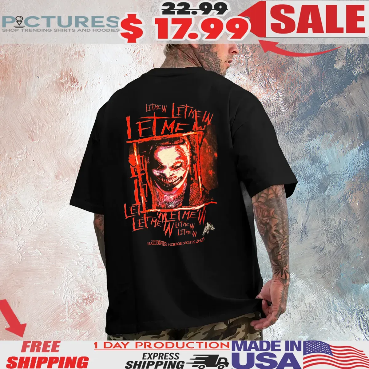 WWE Presents The Horrors of the Bray Wyatt Sicks Let Me In Halloween Horror Nights 2025 T Shirt
