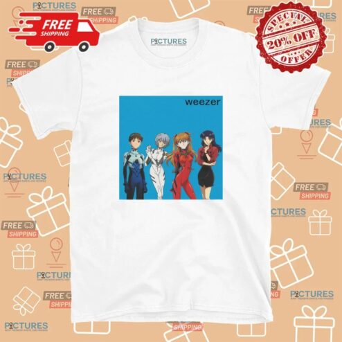 Weezer Eva Neon Genesis Evangelion Anime and Rock Culture T Shirt