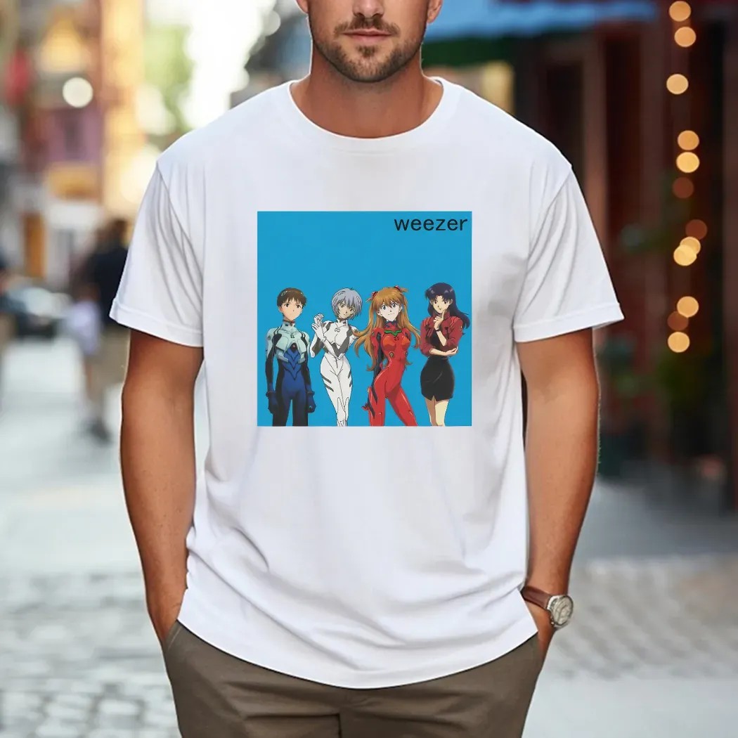 Weezer Eva Neon Genesis Evangelion Anime and Rock Culture T Shirt