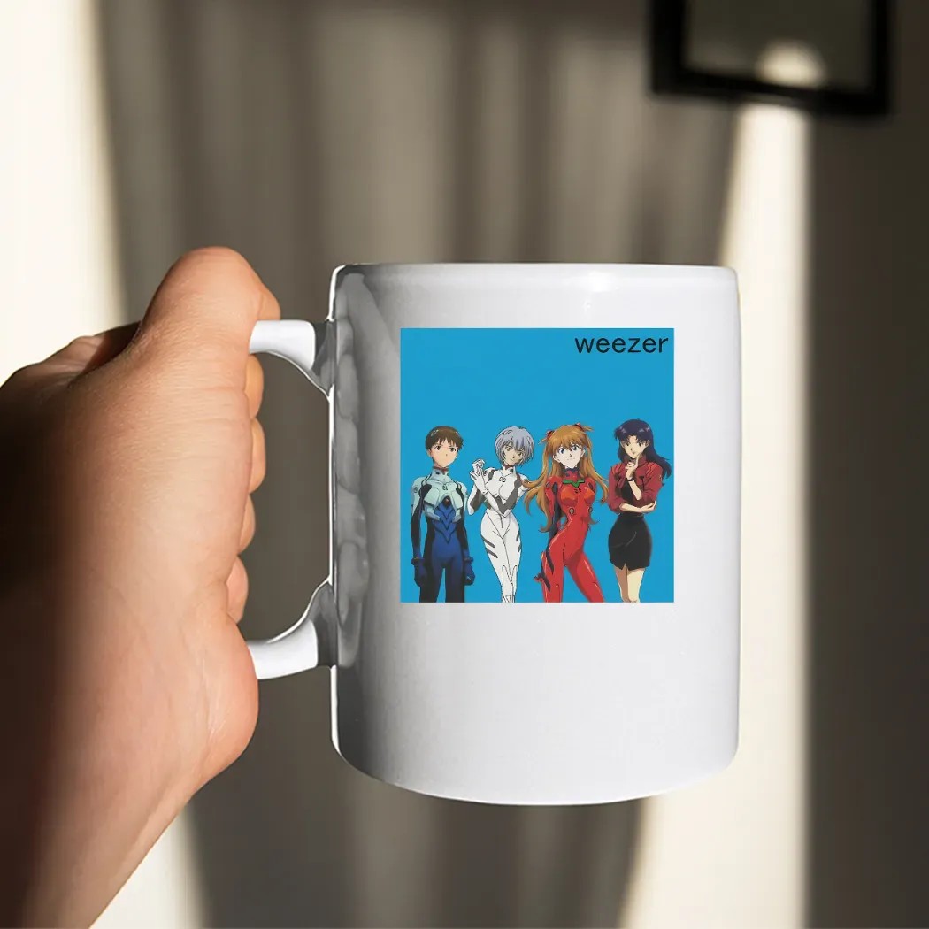 Weezer Eva Neon Genesis Evangelion Anime and Rock Culture T Shirt