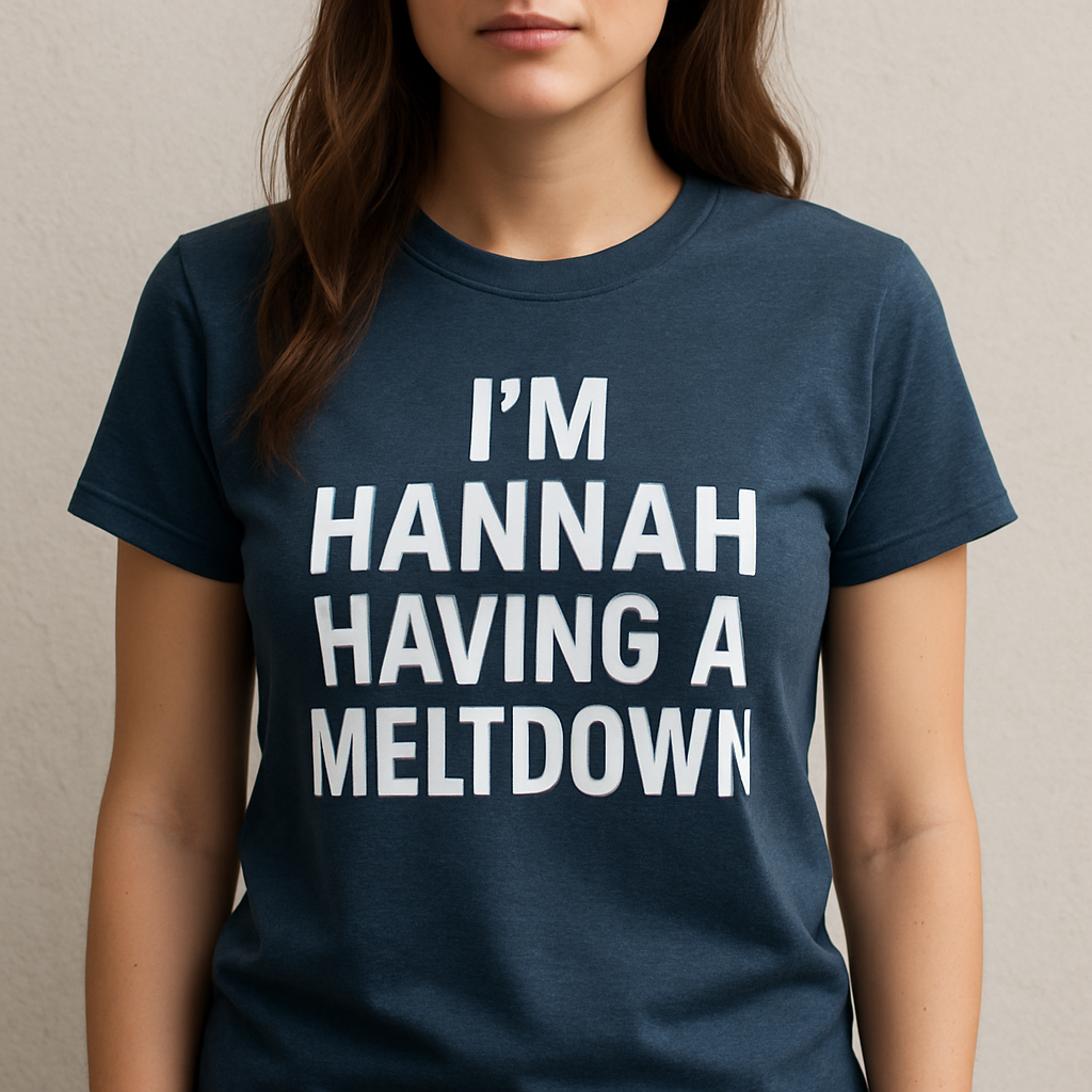 When Hannah Had A Meltdown: A Look Behind the Wig 2 When Hannah Having A Meltdown T Shirt