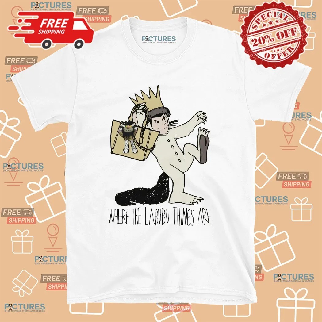Where the Labubu Things Are Wild Things Book Parody T Shirt