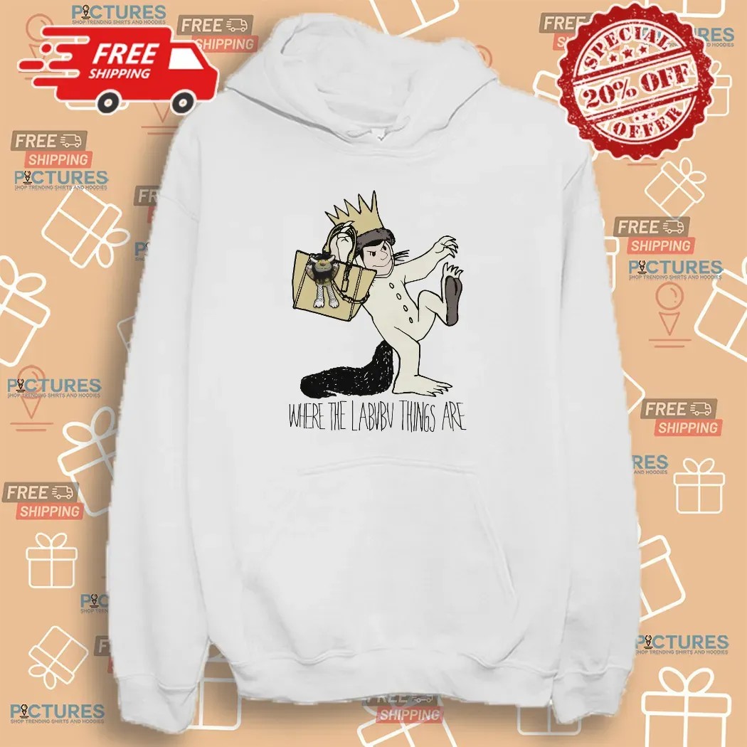 Where the Labubu Things Are Wild Things Book Parody T Shirt