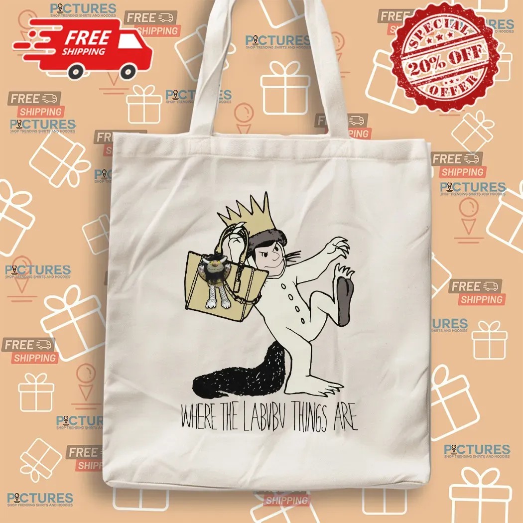 Where the Labubu Things Are Wild Things Book Parody T Shirt