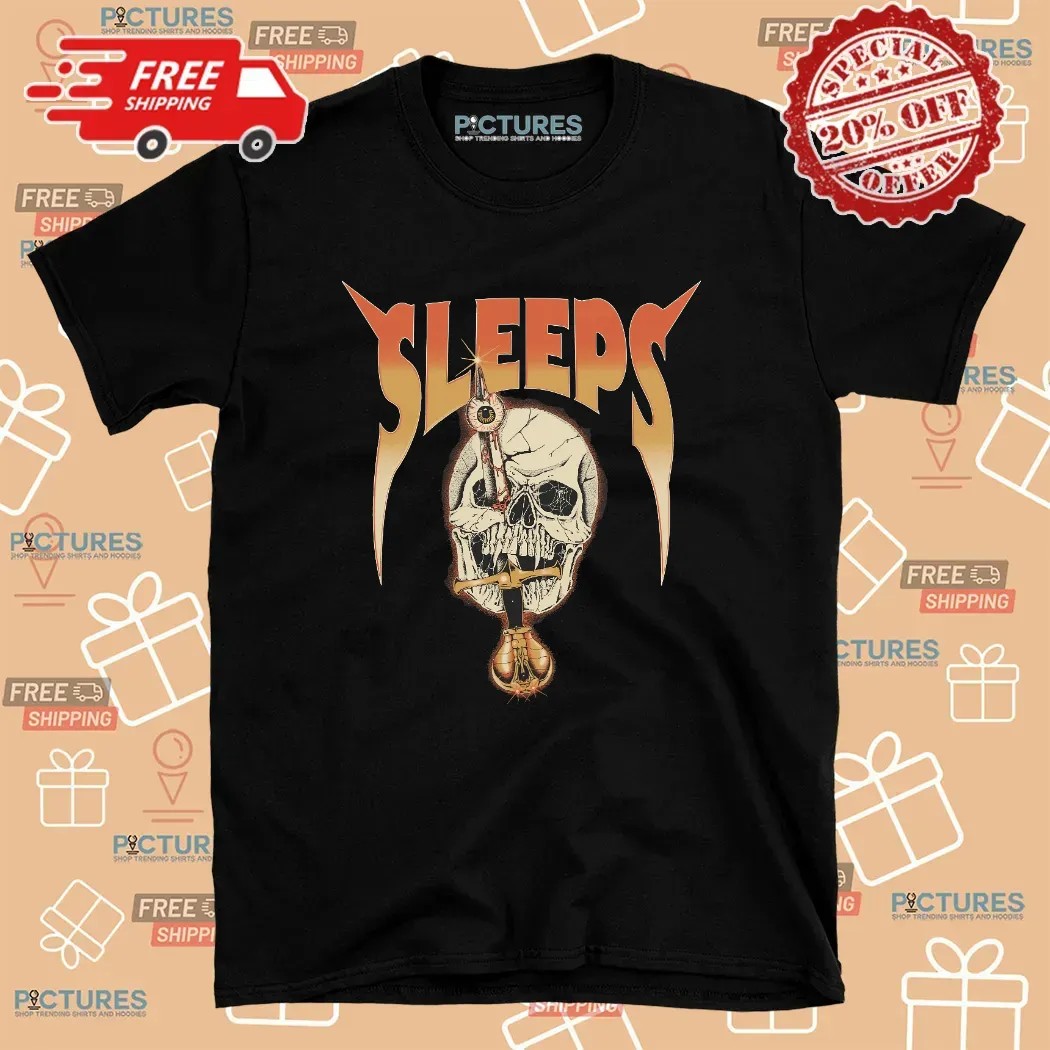 While She Sleeps Eye To Eye Skull Knife T Shirt