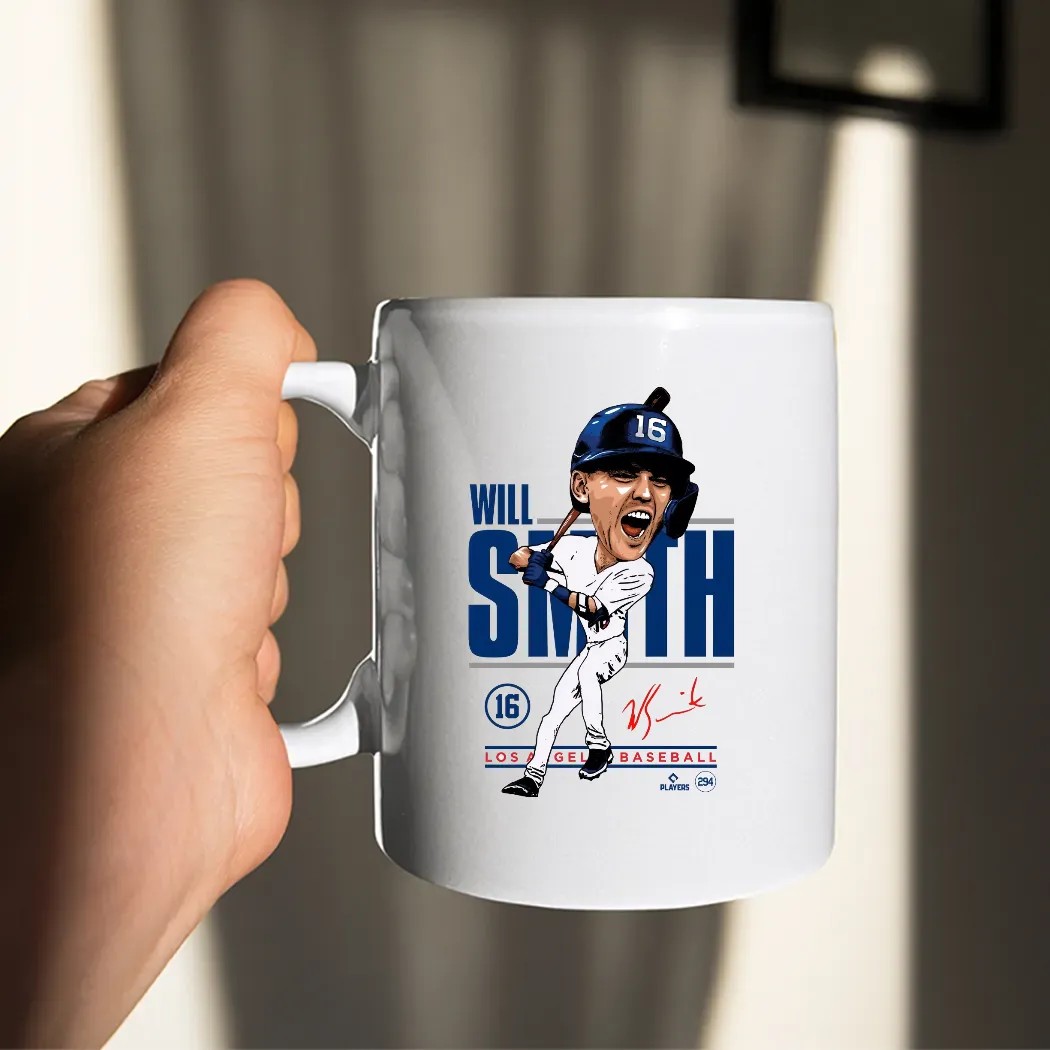 Will Smith Dodgers Caricature Signature T Shirt Will Smith Dodgers Caricature Signature T Shirt