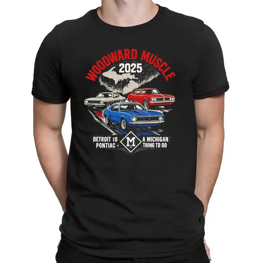 Woodward Muscle Car 2025 Detroit Pontiac Michigan Classic Ride T Shirt