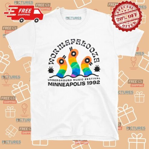 Wormapalooza Underground Music Festival Minneapolis 1992 T Shirt