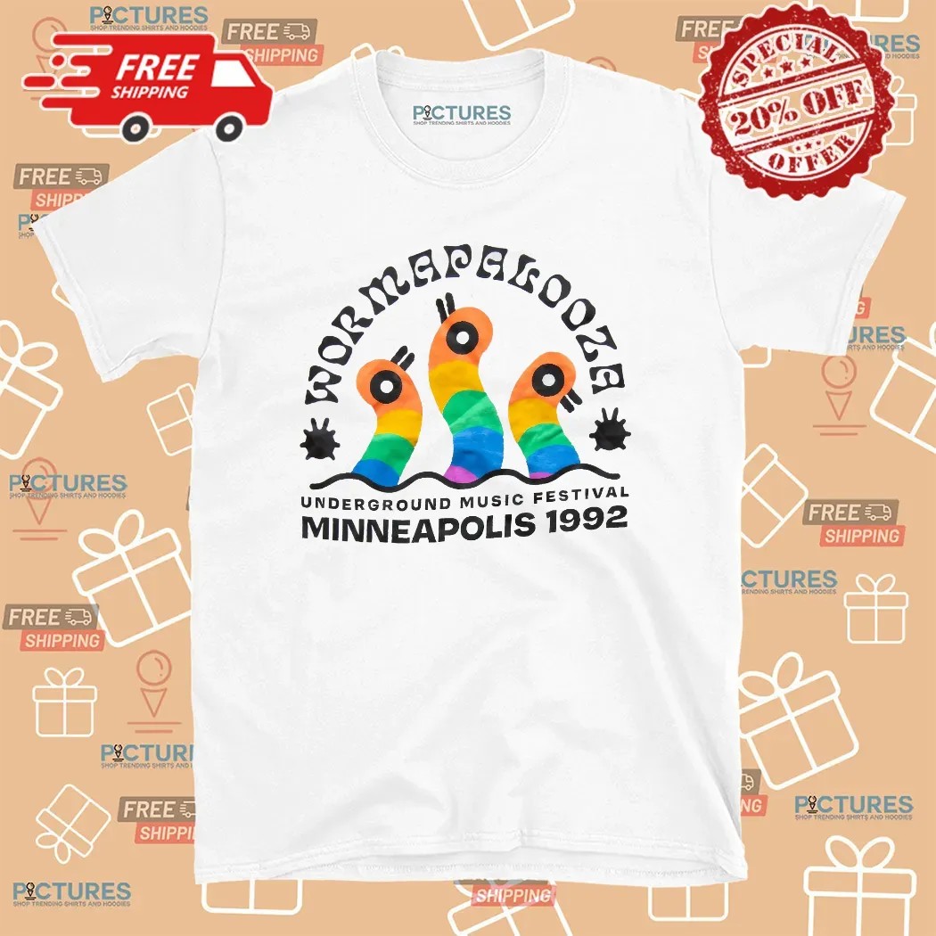 Wormapalooza Underground Music Festival Minneapolis 1992 T Shirt