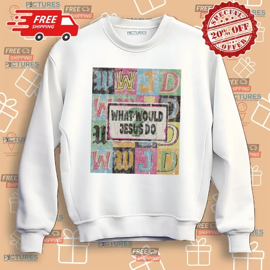 Wwjd What Would Jesus Do Colorful Christian T Shirt