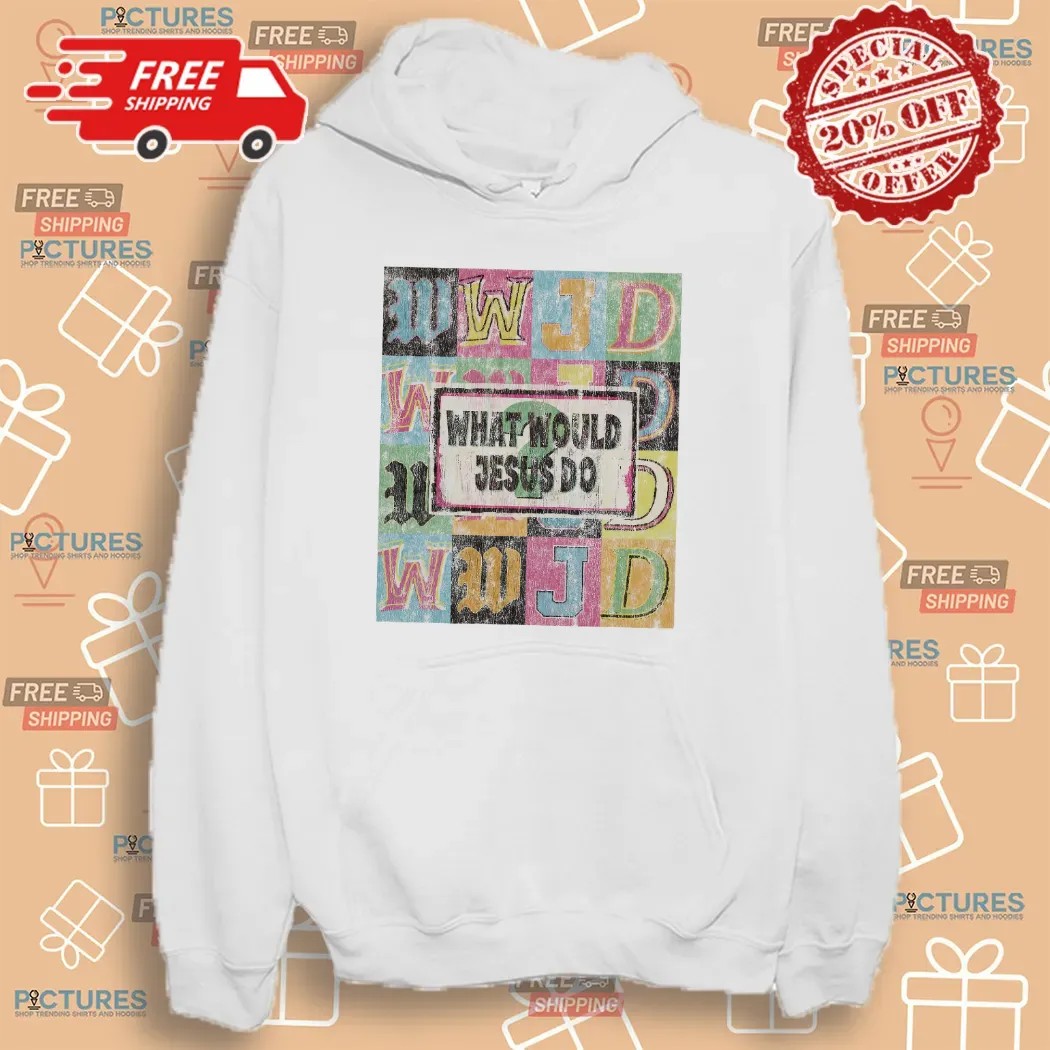 Wwjd What Would Jesus Do Colorful Christian T Shirt