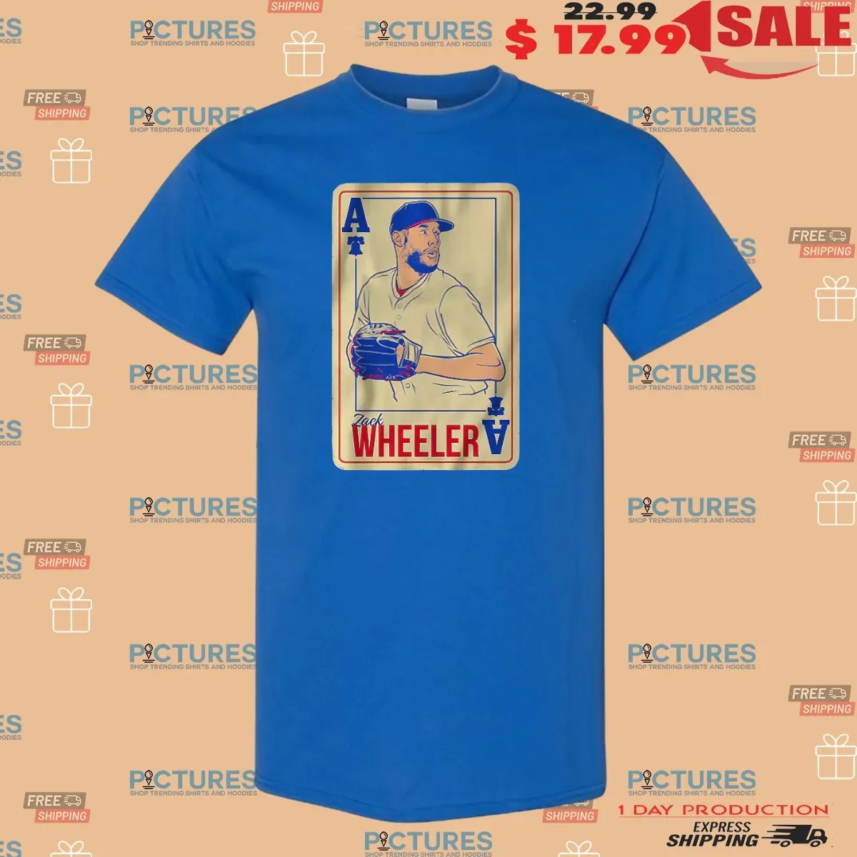 Zack Wheeler Philly Ace Card Philadelphia Phillies Baseball T Shirt