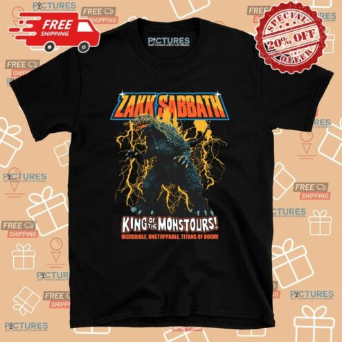 Zakk Sabbath King Of Monstours Schedule Tour Incredible Unstoppable Titans Of Doom T Shirt