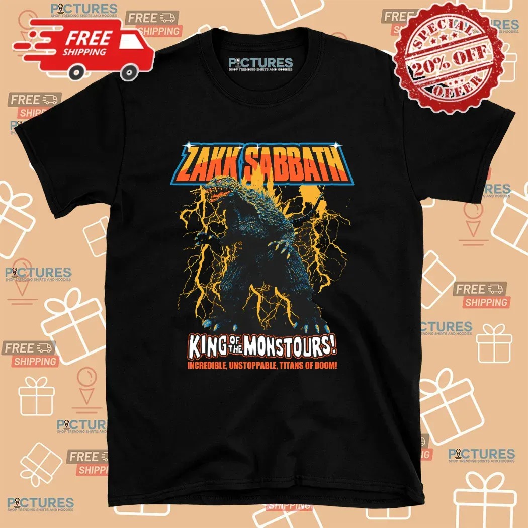 Zakk Sabbath King Of Monstours Schedule Tour Incredible Unstoppable Titans Of Doom T Shirt