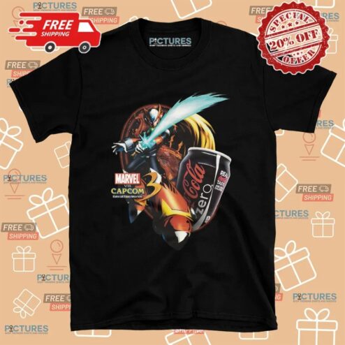 Zero Marvel Vs Capcom 3 Fate Of Two Worlds Coca Cola Zero Mashup T Shirt