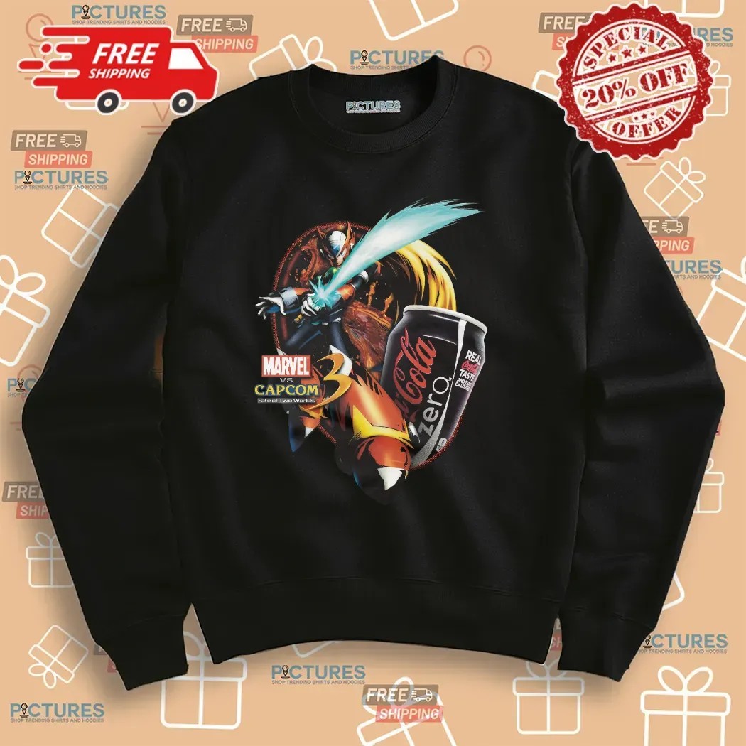 Zero Marvel Vs Capcom 3 Fate Of Two Worlds Coca Cola Zero Mashup T Shirt