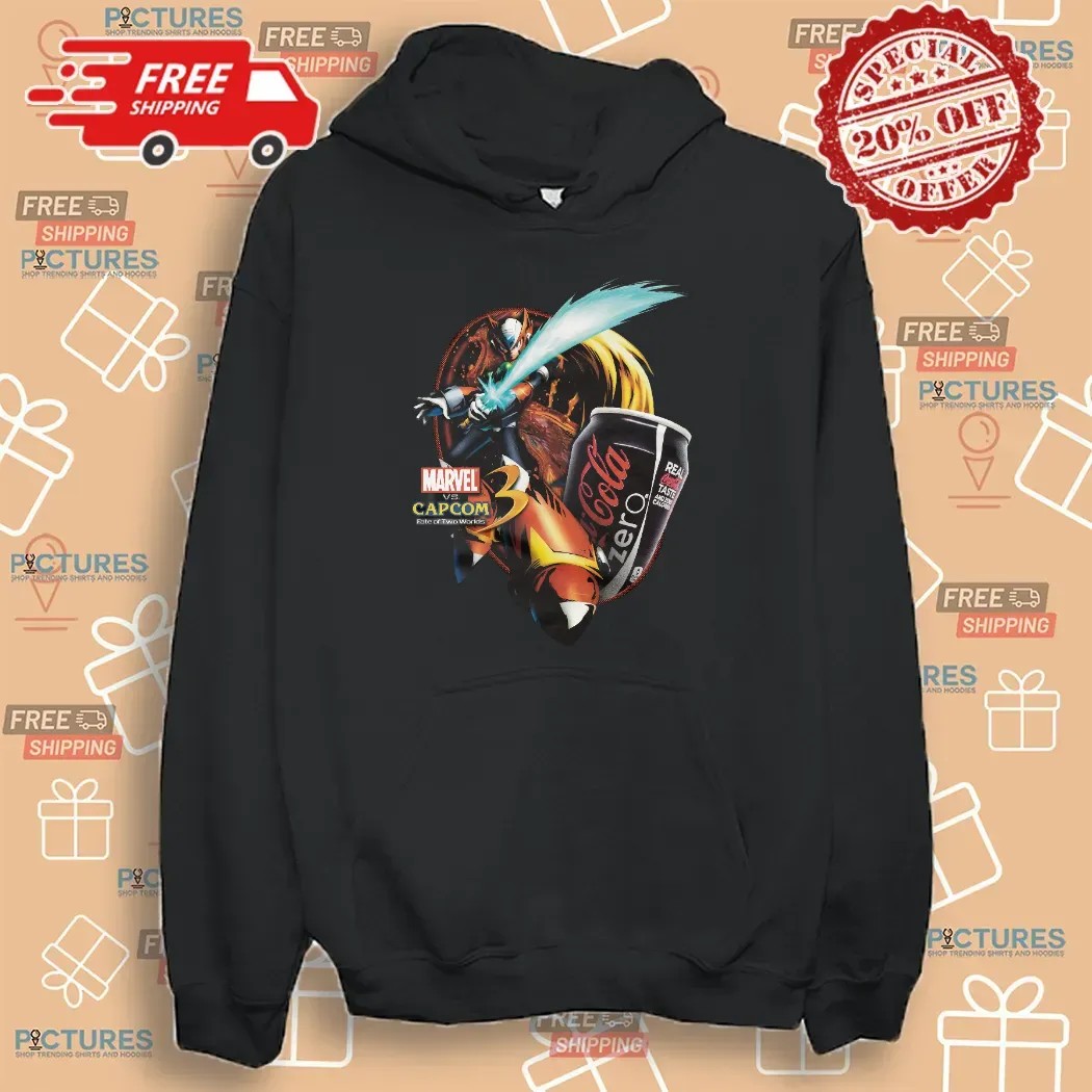 Zero Marvel Vs Capcom 3 Fate Of Two Worlds Coca Cola Zero Mashup T Shirt