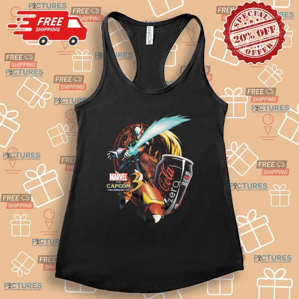 Zero Marvel Vs Capcom 3 Fate Of Two Worlds Coca Cola Zero Mashup T Shirt