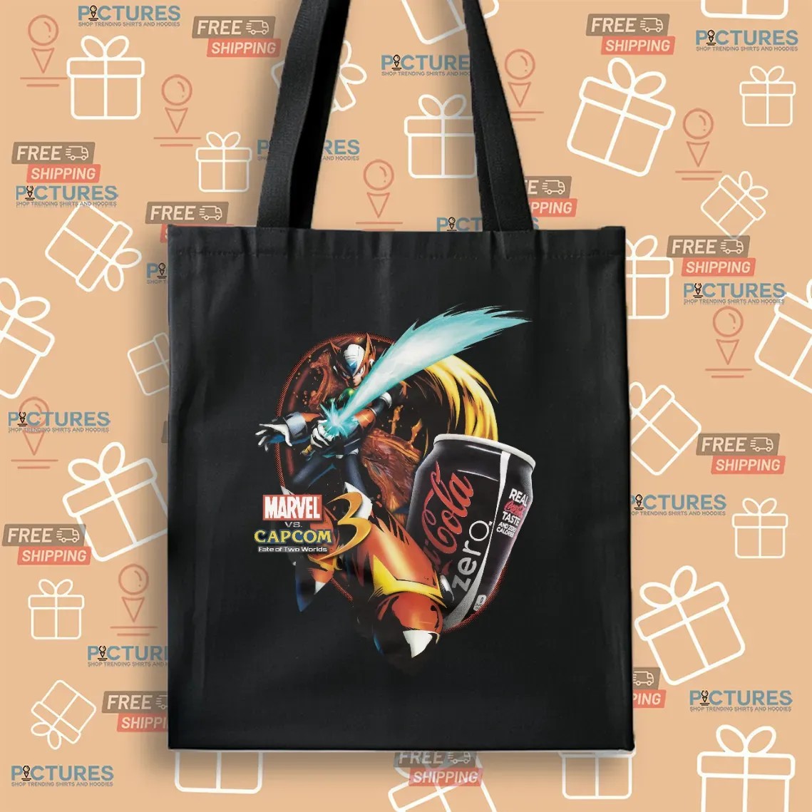 Zero Marvel Vs Capcom 3 Fate Of Two Worlds Coca Cola Zero Mashup T Shirt