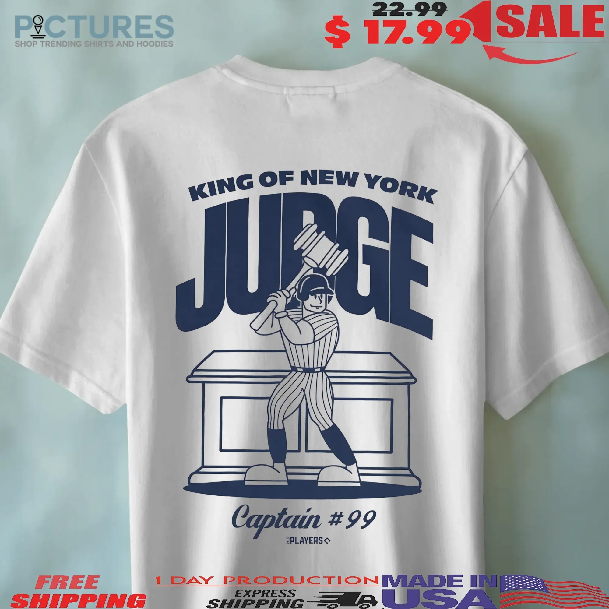 Aaron Judge King Of New York Captain 99 T Shirt