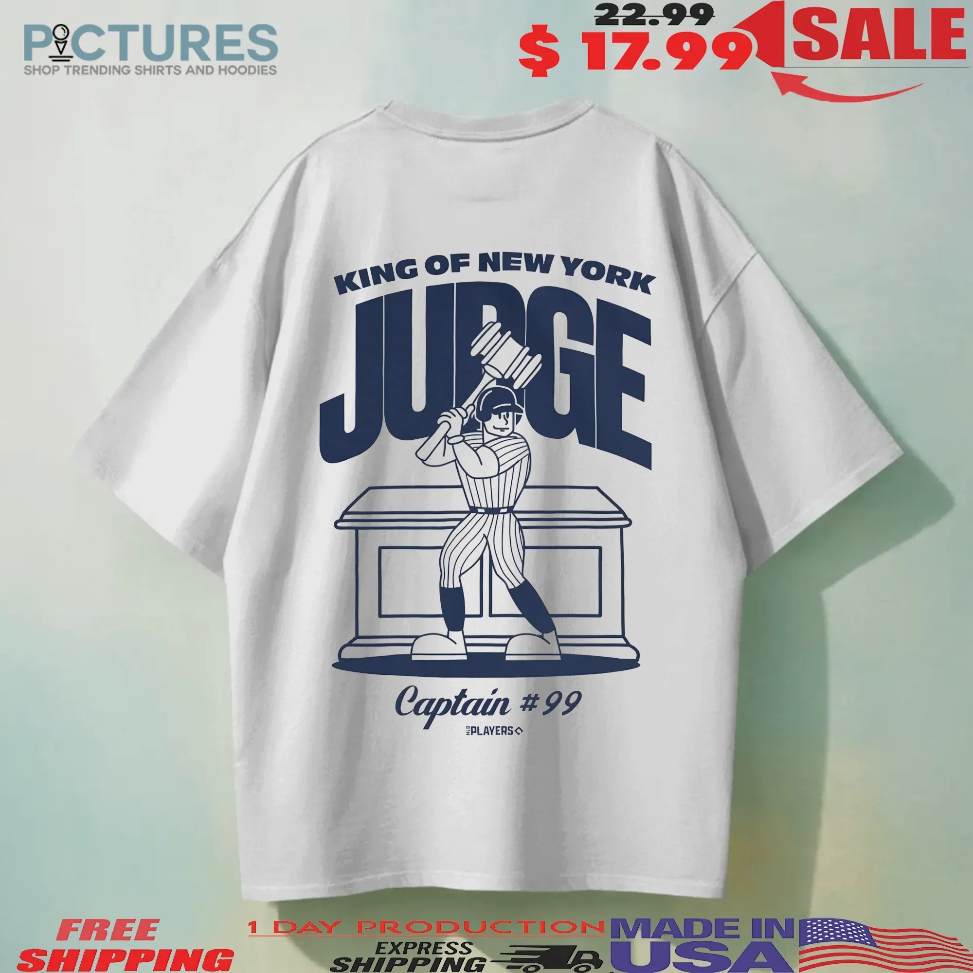 Aaron Judge King Of New York Captain 99 T Shirt